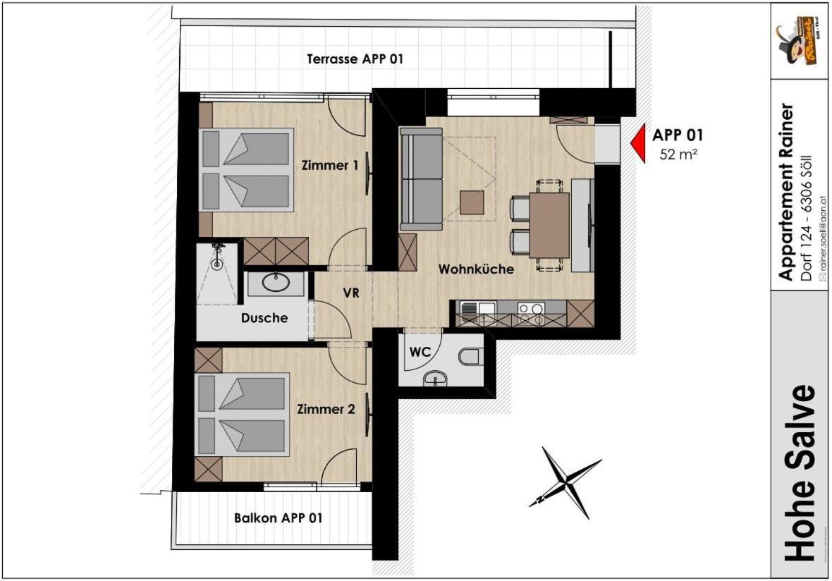 Apartment Rainer - Mittendrin 瑟尔 外观 照片